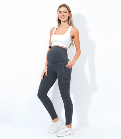Alina Mae Maternity Pregnancy Yoga Pants with Pockets