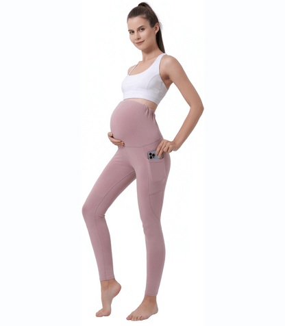 Alina Mae Maternity Pregnancy Yoga Pants with Pockets