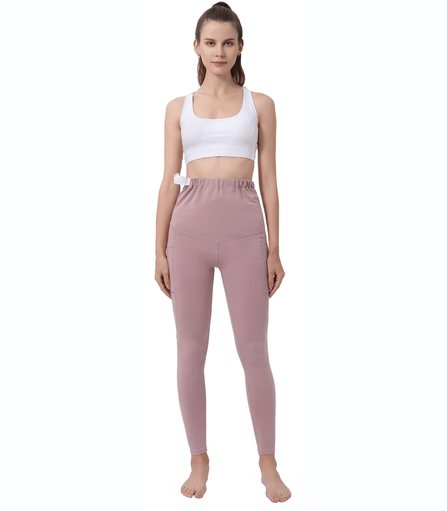 Alina Mae Maternity Pregnancy Yoga Pants with Pockets