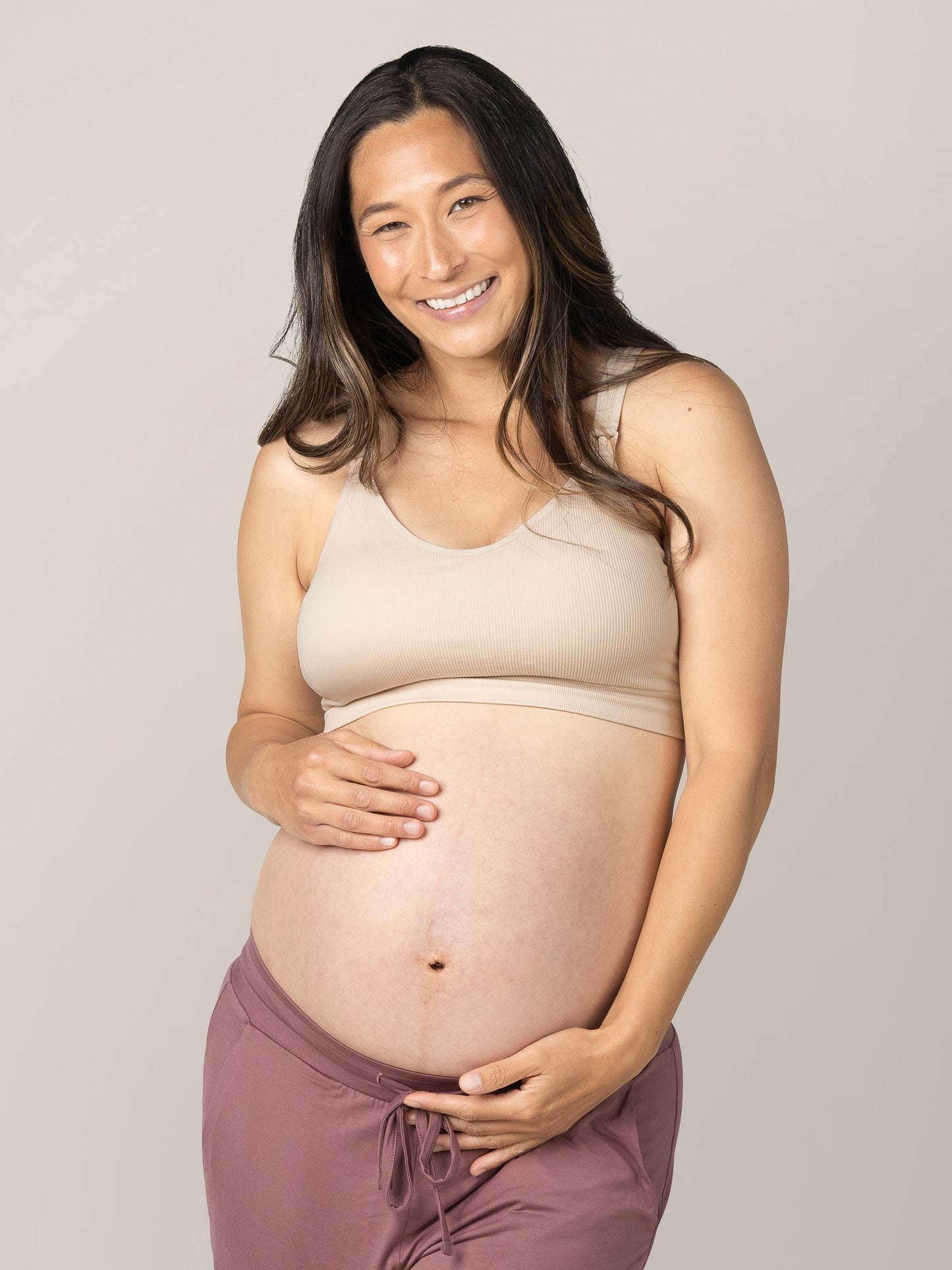 Kindred Bravely Mia Maternity & Nursing Lounge Bra Stone