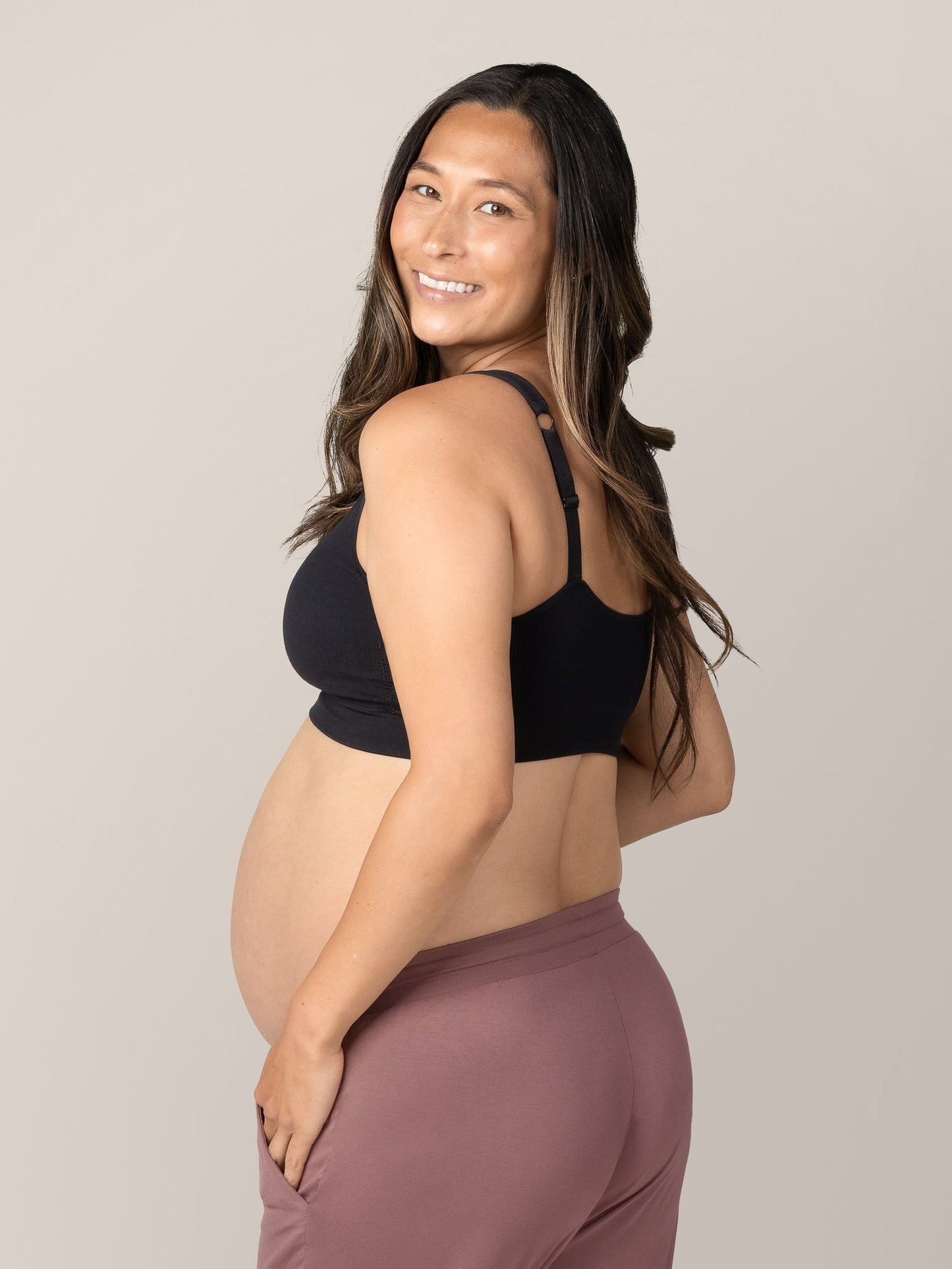 Kindred Bravely Mia Maternity & Nursing Lounge Bra Black