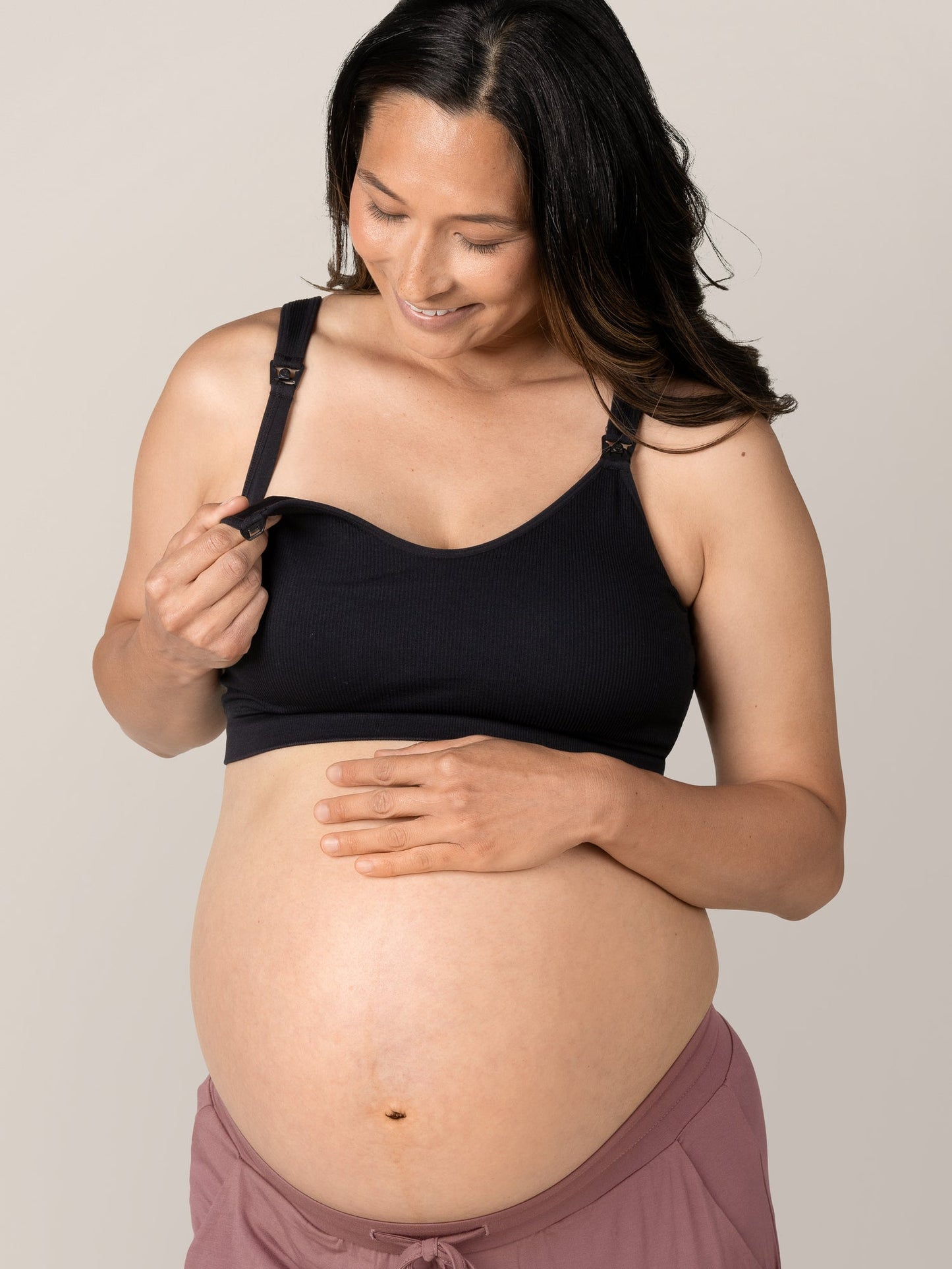 Kindred Bravely Mia Maternity & Nursing Lounge Bra Black