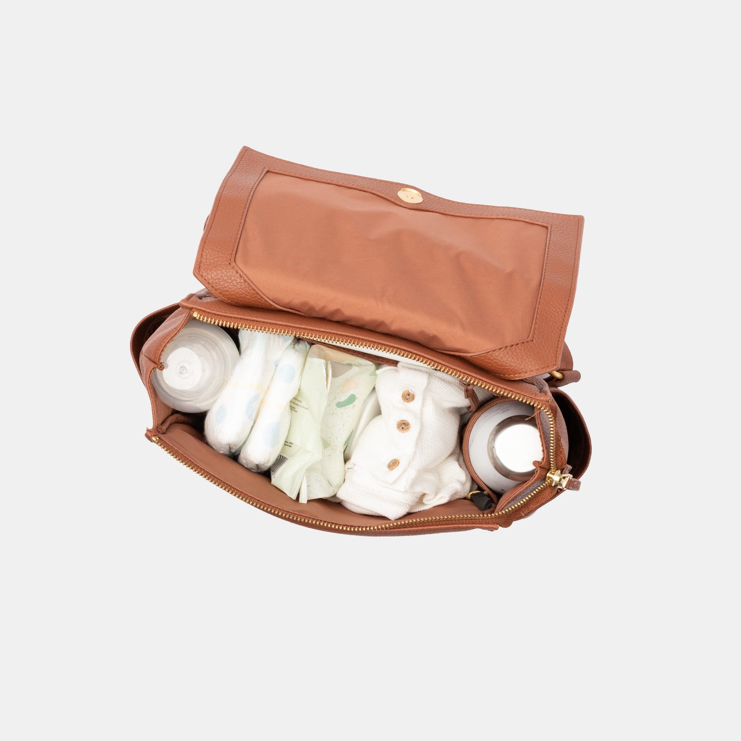 Freshly Picked Cognac Mini Classic Diaper Bag II