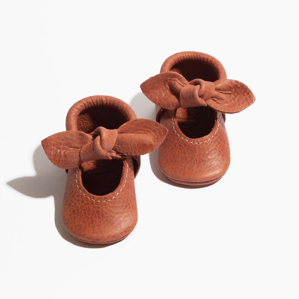 Freshly Picked Moab Knotted Bow Baby Shoe