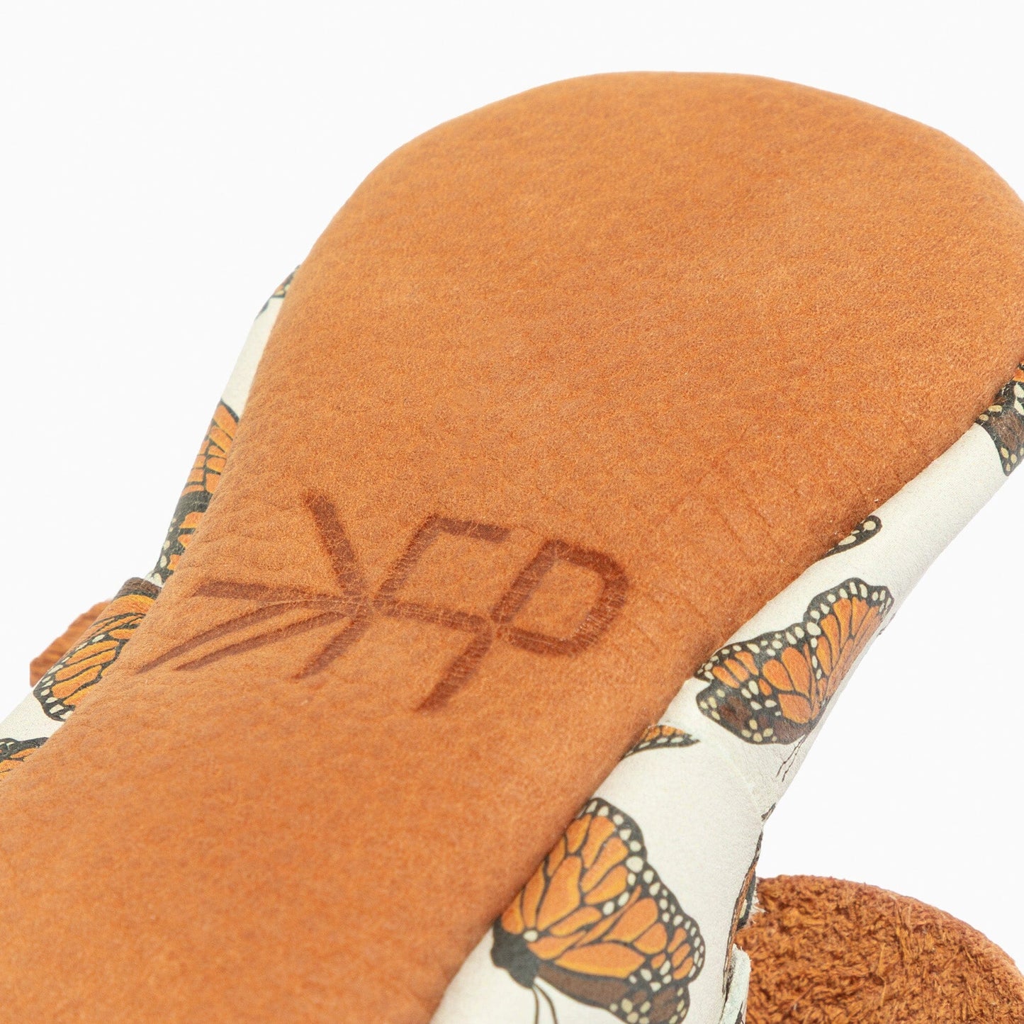 Freshly Picked Monarch Butterfly Knotted Bow Baby Shoe