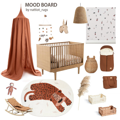 Nattiot Kleo Sienna Little Leopard Children's Rug