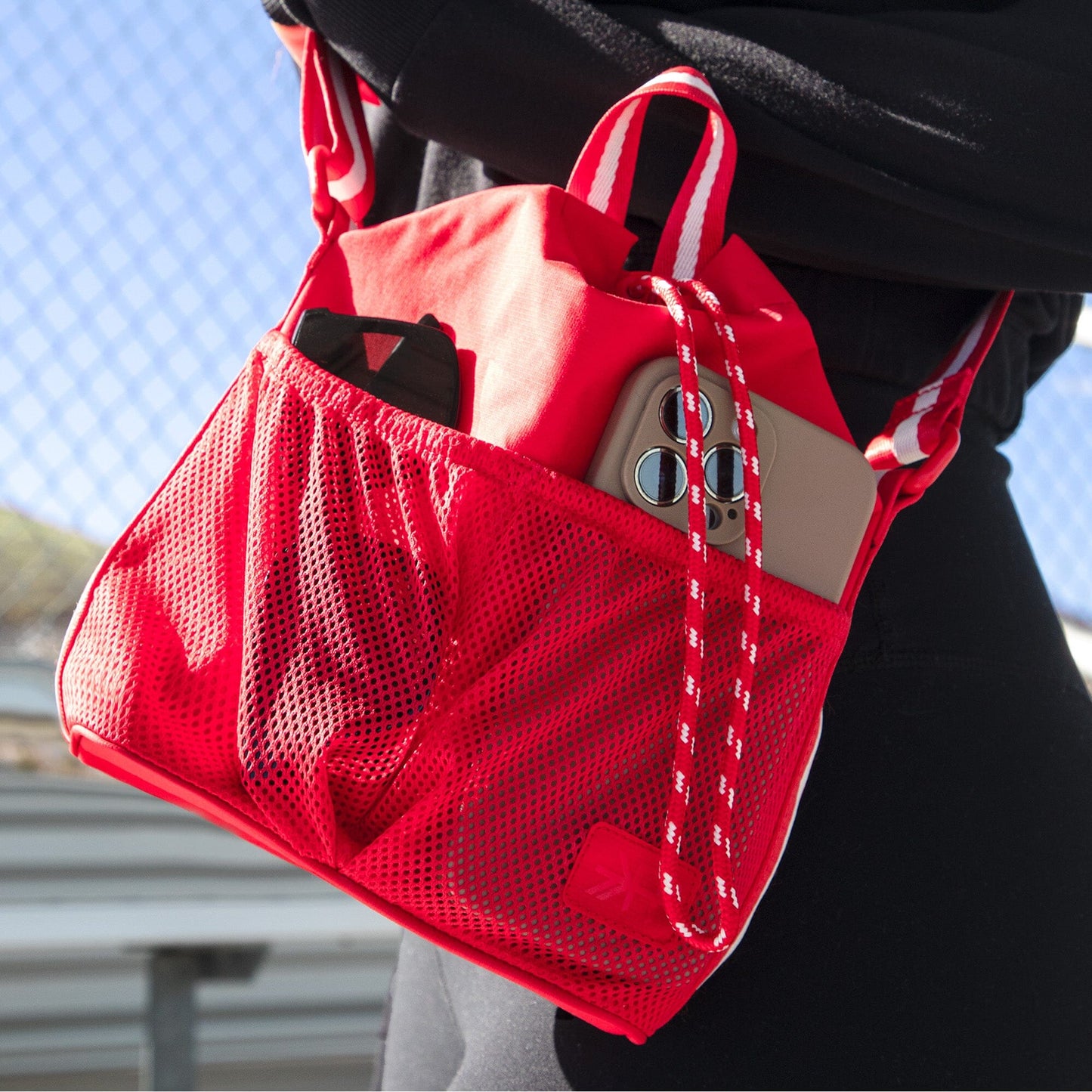 Freshly Picked Cherry Motion Bucket Crossbody
