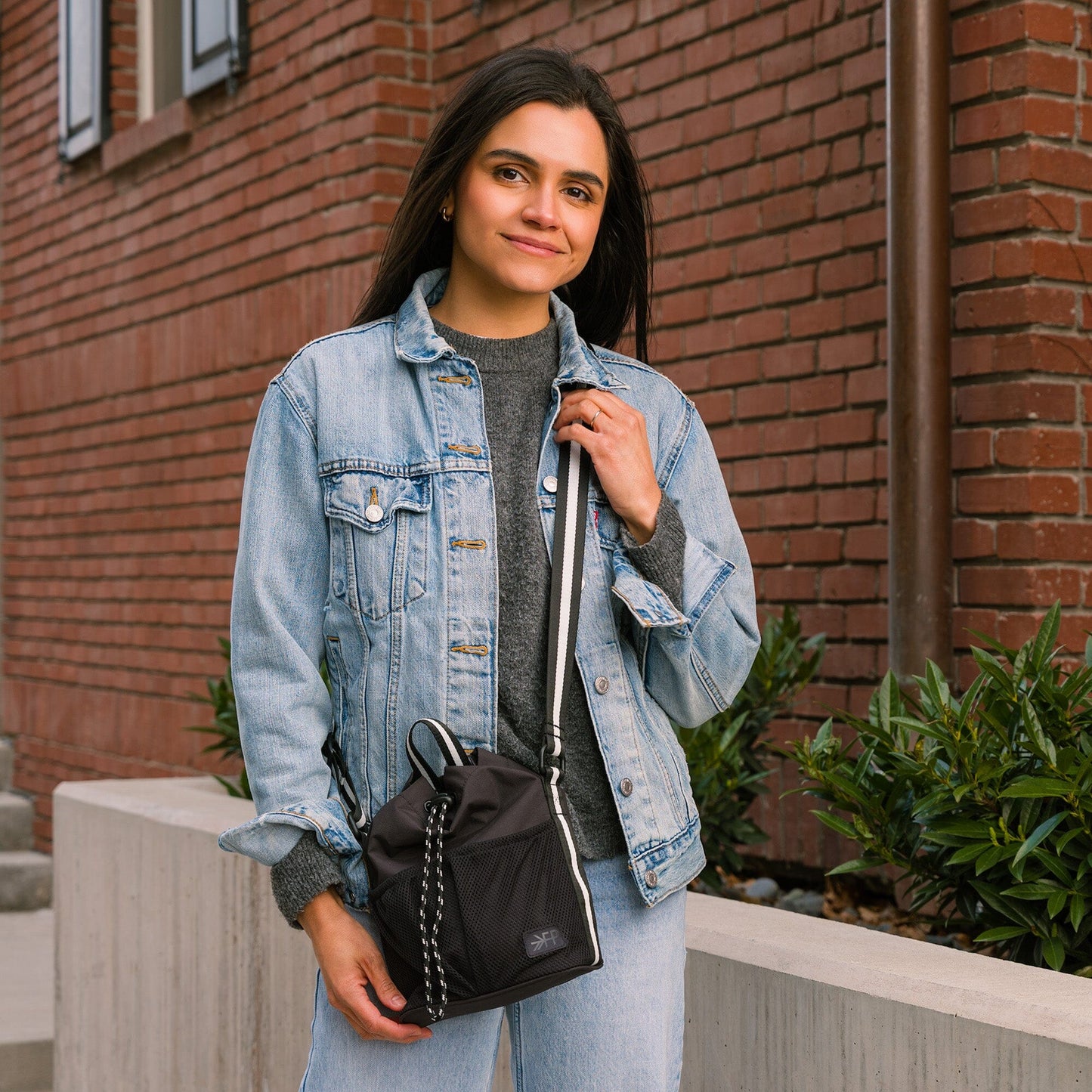 Freshly Picked Jet Motion Bucket Crossbody