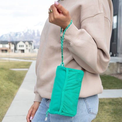 Freshly Picked Kelly Motion Wristlet Pouch
