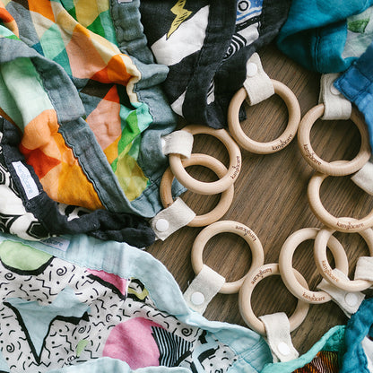 Kanga Care Reversible Teething Blanket Lovey - Radical
