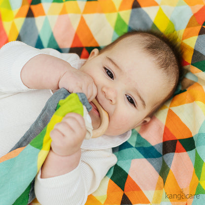 Kanga Care Reversible Teething Blanket Lovey - Finn