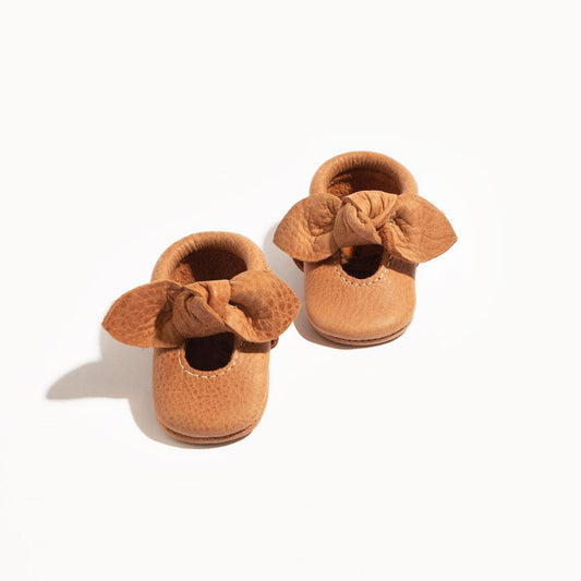 Freshly Picked Newborn Zion Knotted Bow Baby Shoe