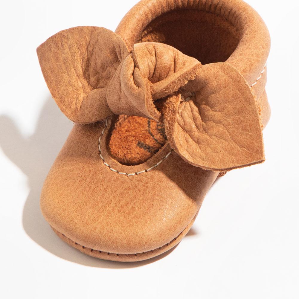 Freshly Picked Newborn Zion Knotted Bow Baby Shoe