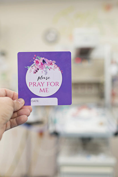 Three Little Tots Girl Plastic NICU Milestone Cards w/ Marker