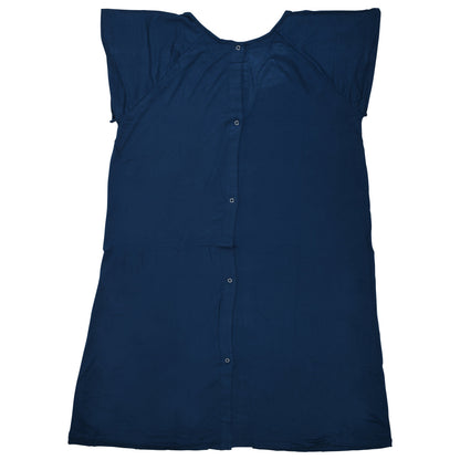 Three Little Tots Navy Blue Mommy Labor and Delivery Nursing Hospital Gown