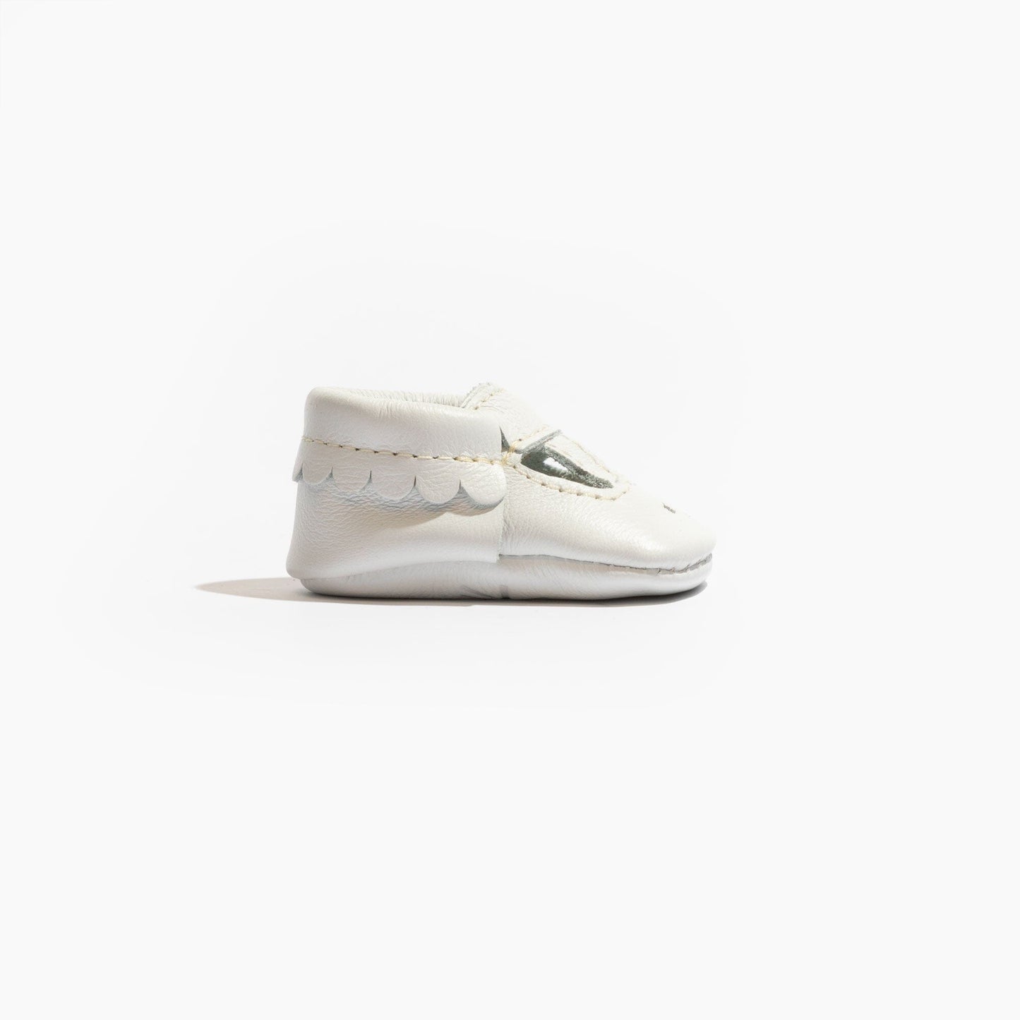 Freshly Picked Newborn Bright White Mary Jane Baby Shoe
