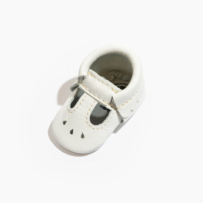 Freshly Picked Newborn Bright White Mary Jane Baby Shoe