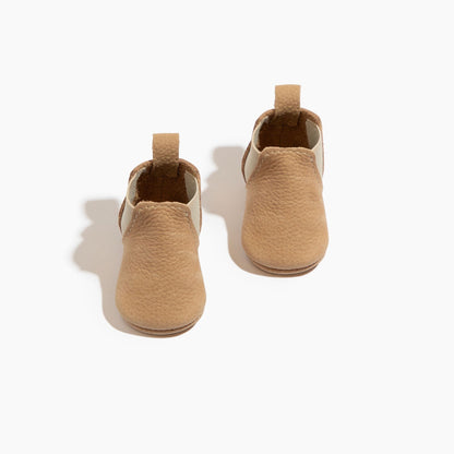 Freshly Picked Newborn Weathered Brown Chelsea Boot Baby Shoe