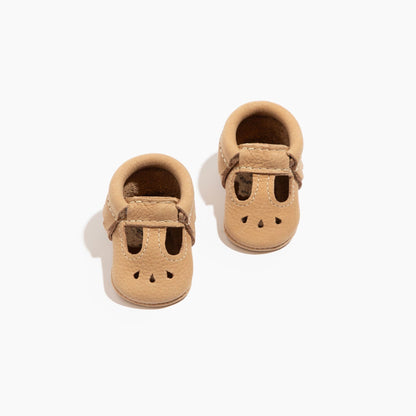 Freshly Picked Newborn Weathered Brown Mary Jane Baby Shoe