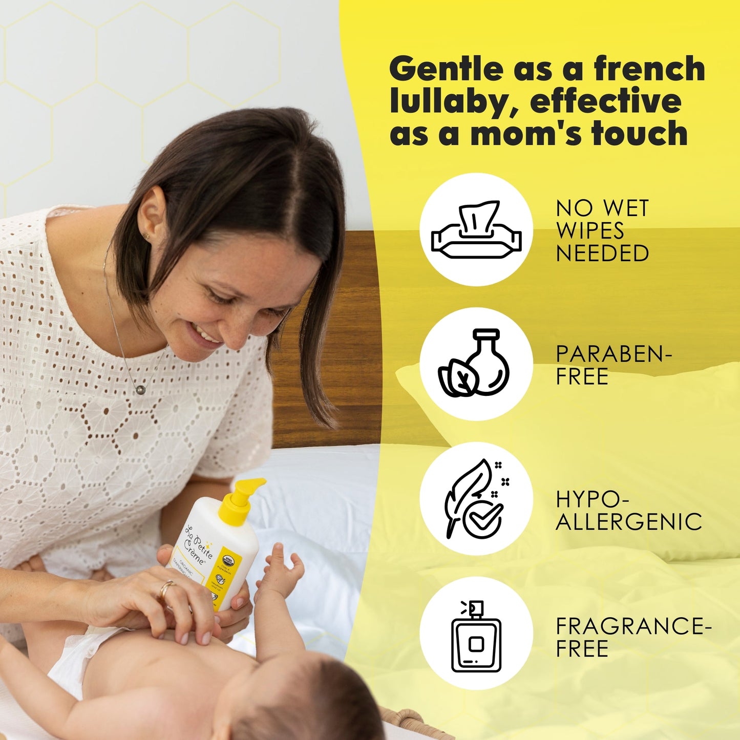 La Petite Cream Organic French Diapering Liniment Lotion - Pump Bottle - 8 oz