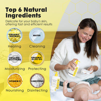 La Petite Cream Organic French Diapering Liniment Lotion - Pump Bottle - 8 oz