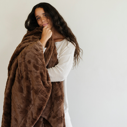 Saranoni Patterned Faux Fur XL Throw Blankets