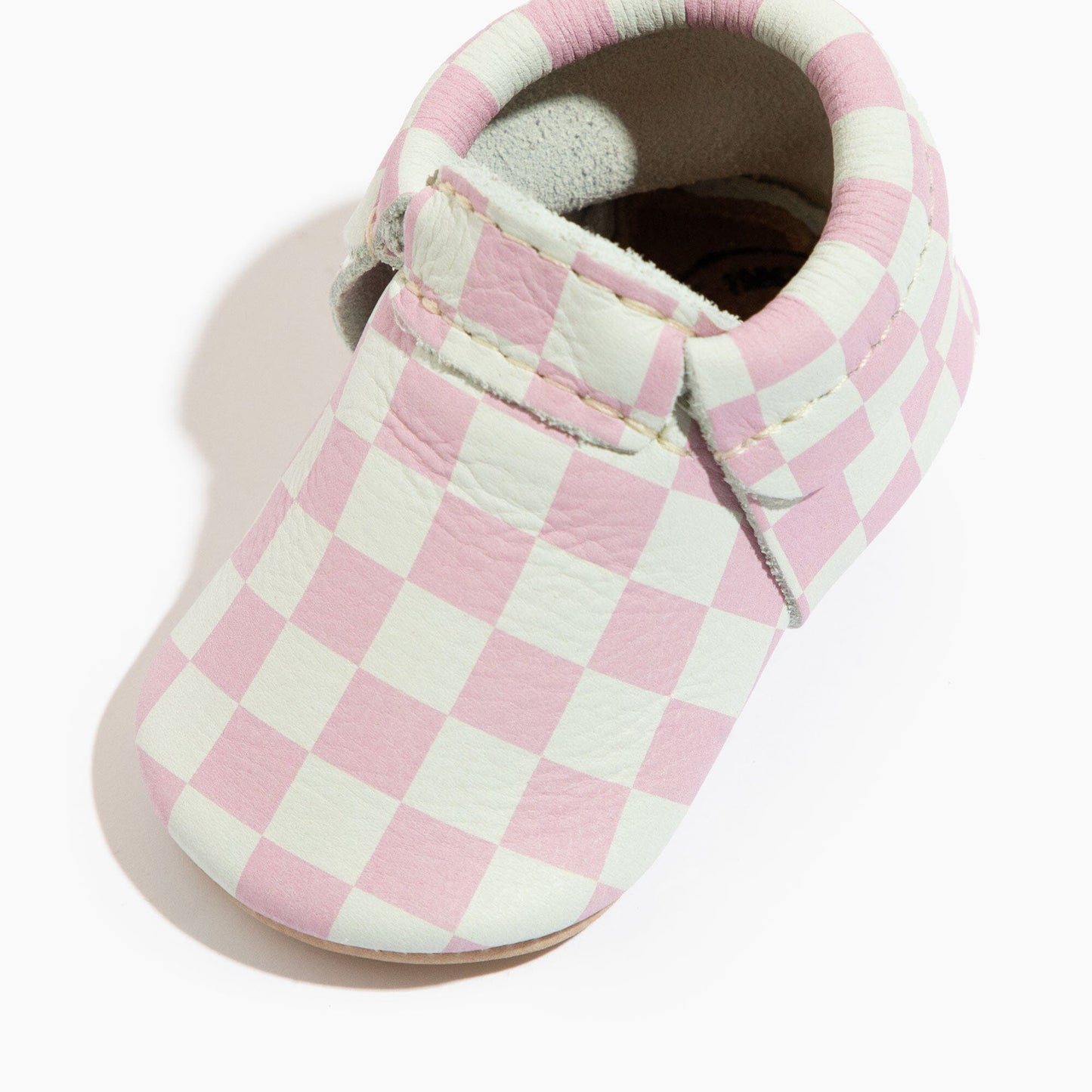 Freshly Picked Petal Pink Check City Baby Shoe