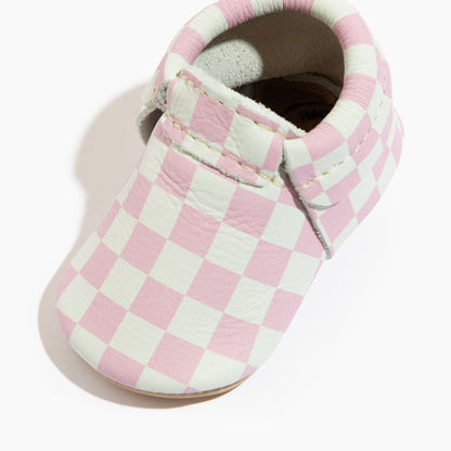 Freshly Picked Petal Pink Check City Baby Shoe