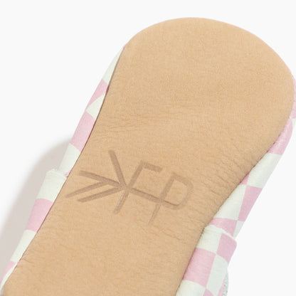 Freshly Picked Petal Pink Check City Baby Shoe
