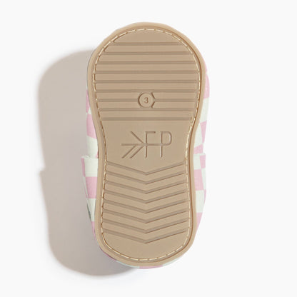 Freshly Picked Petal Pink Check City Baby Shoe