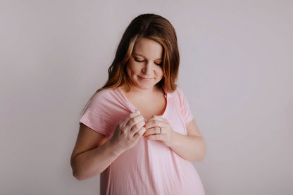 Three Little Tots Light Pink Labor and Delivery Nursing Hospital Gown