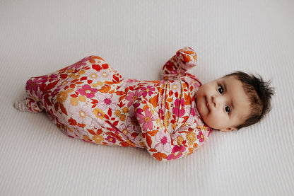 Three Little Tots Wild Child Knotted Newborn Baby Gown