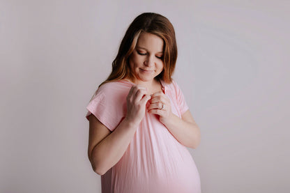 Three Little Tots Light Pink Labor and Delivery Nursing Hospital Gown