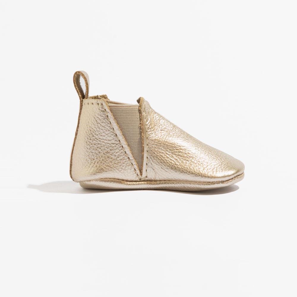 Freshly Picked Platinum Chelsea Boot Baby Shoe