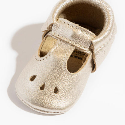 Freshly Picked Platinum Mary Jane Baby Shoe