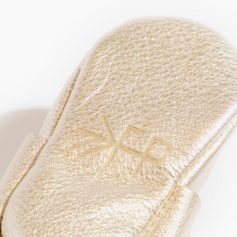 Freshly Picked Platinum Mary Jane Baby Shoe