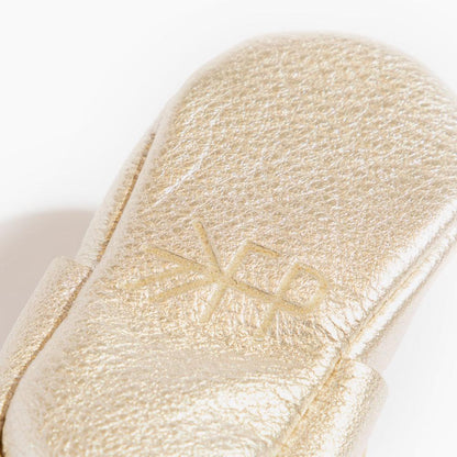 Freshly Picked Platinum Mary Jane Baby Shoe