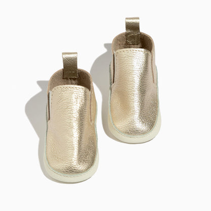 Freshly Picked Platinum Slip On Baby Shoe