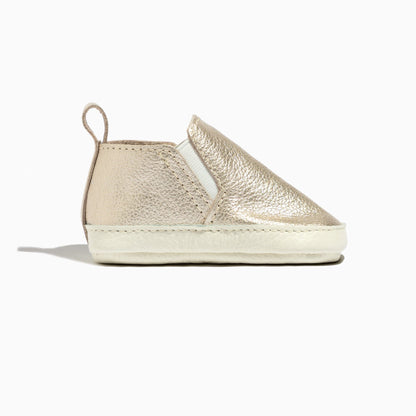 Freshly Picked Platinum Slip On Baby Shoe