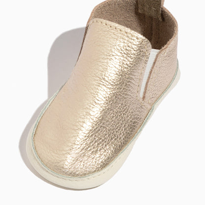 Freshly Picked Platinum Slip On Baby Shoe