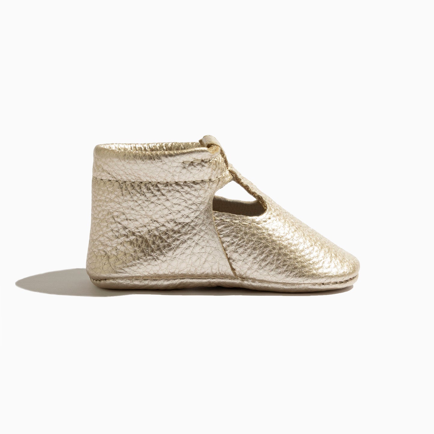 Freshly Picked Platinum T-Bar Baby Shoe