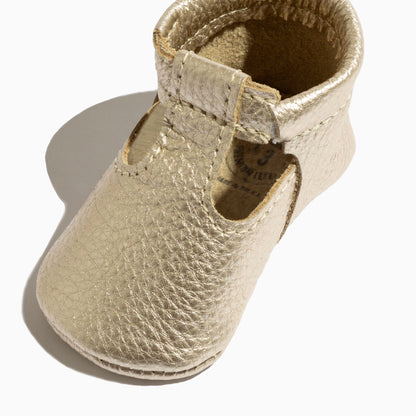 Freshly Picked Platinum T-Bar Baby Shoe