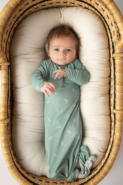 Three Little Tots Arrow Knotted Newborn Baby Gown