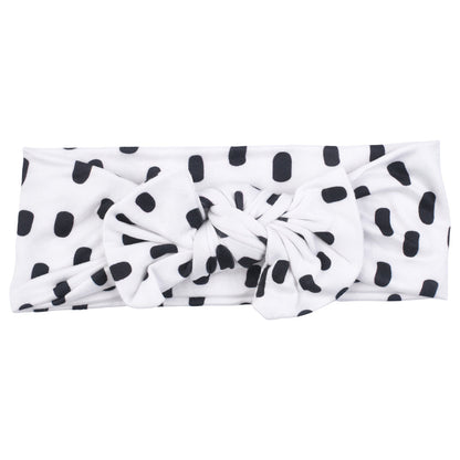 Three Little Tots Polka Dot Knotted Headband Bow