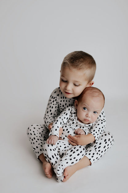 Three Little Tots Polka Dot Kids Pajamas