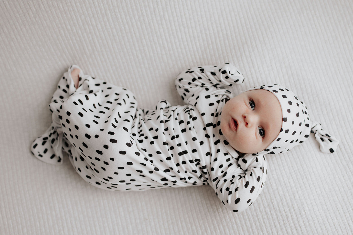 Three Little Tots Polka Dot Newborn Hat