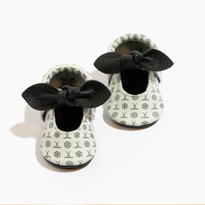 Freshly Picked Power Play Knotted Bow Baby Shoe