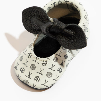 Freshly Picked Power Play Knotted Bow Baby Shoe