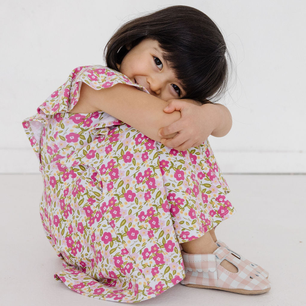 Freshly Picked Melon Gingham Mary Jane Baby Shoe
