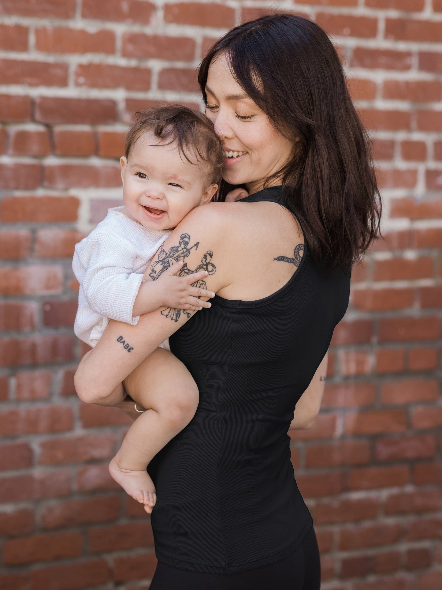 Kindred Bravely Ribbed Bamboo Racerback Nursing Tank Black